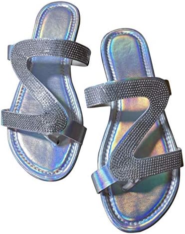 Flippers para mulheres Sandálias femininas planas de verão