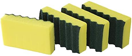 Quickie 2052201 Scrubing Sponge, 24-Pack, Longing During, de serviço pesado, cozinha e esponja de lavagem de banheiro