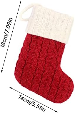 Seppr 2022 meias de Natal personalizadas Iniciais pendentes de pingentes grandes bordados letra malha meias de Natal