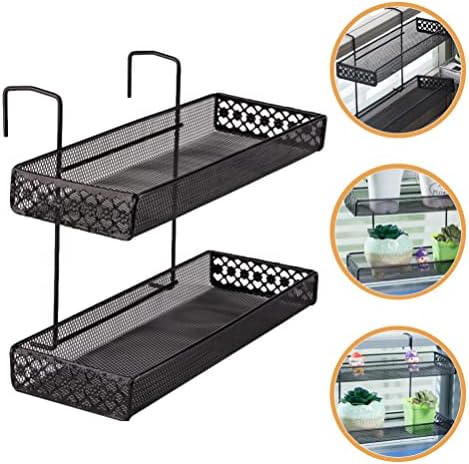 Patkaw Balcony Railing prateleira panela de flor estatal pendurada na cesta de cesta de cesta de prateleira de prateleira rack rack rack de tempero para cozinha por cima da porta