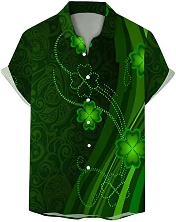 Xiloccer St Patricks Dia da praia Camisa masculina camisa havaiana para homens designer t camisetas masculinas slim fit