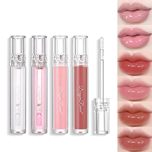 KTouler 6 Cores Glitter Lip Gloss, hidratando há muito tempo hidratante hidratante brilho labial brilho e brilho labial conjunto para mulheres