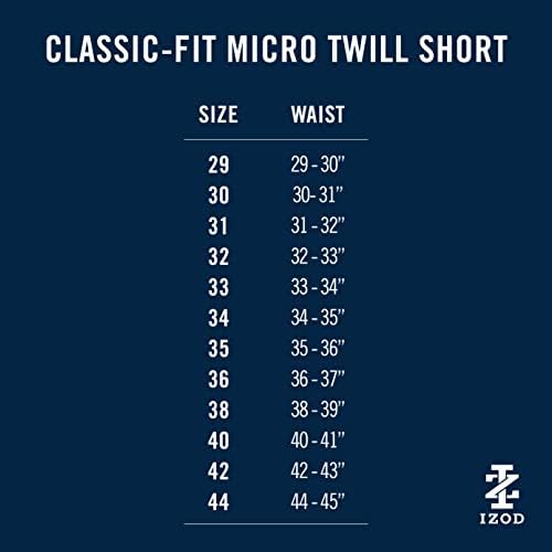 Izod Men 9,5 Micro Poly Classic Fit Golf Short