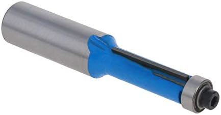 Utoolmart Flush Trim roteador Bit, haste de 1/2 polegada de 3/8 de polegada Bit do roteador de diâmetro, com rolamentos