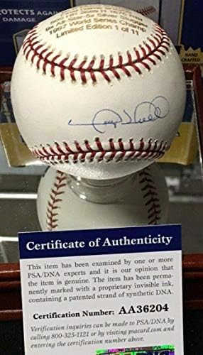 Gary Sheffield assinou a carreira Stat Baseball Le 1/11 PSA + 1989 Lot de cartão de novato 9 - Baseball Slabbed Cartões de novatos autografados