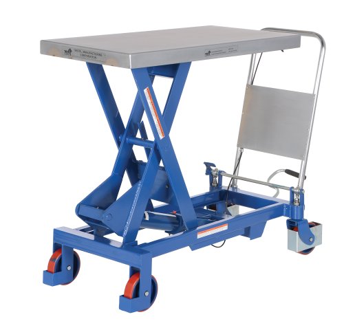 Vestil Cart-1750 Single Scissor Hydraulic Elevating Cart, 1.750 lb. Capacidade, plataforma 39-1/2 x 20