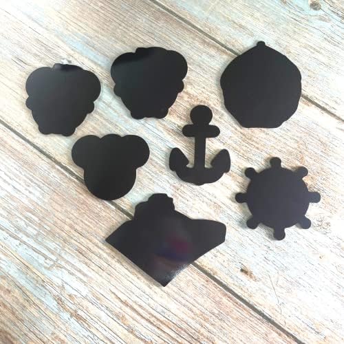 Ímãs de 7pc para o ímã da linha de navio de portas de cruzeiro | Decorações magnéticas de rato mágico | Capitão Mouse Pins de lembranças com sonho de âncora para decoração de parede da cabine | Decoração de colecionáveis ​​de férias