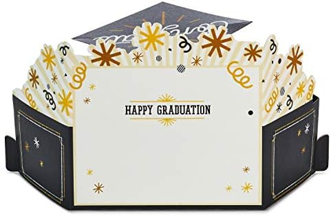 Hallmark Paper Wonder Musical Pop Up Graduation Card e Presente Titular com Luzes
