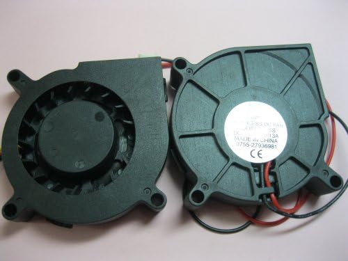 2 PCs sem pincel DC Blower Fan 6015s 12V 2 fios 60x60x15mm Manga de manga Skywalking