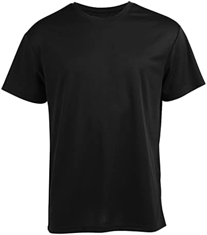 Leehanton 5 pacote de treino masculino t camisetas executando atléticos rápido seco manga curta Crew pesco polyster summer performance