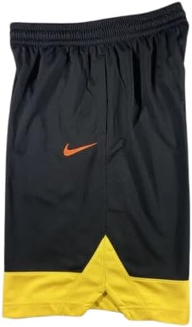 Nike Men's Dri-Fit Icon Basketball Shorts preto/amarelo pequeno