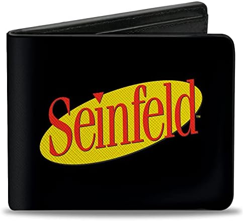 Carteira masculina de fivela para baixo Seinfeld, 4,0 x 3,5