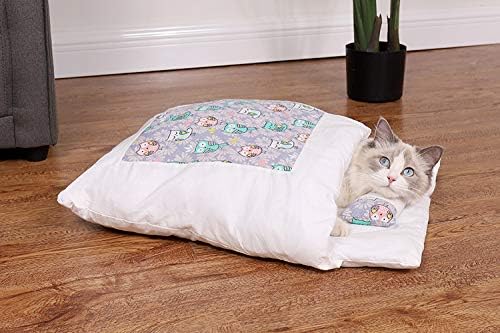 Lüzhong Gato Cama de dormir, cama de gato japonês premium saco de dormir quente, cama de cão de estimação de gato de gato