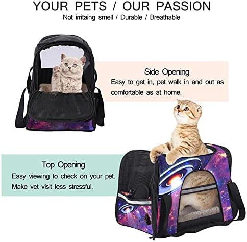 Portador de animais de estimação Fantástica Galaxy OVNI transportadores de viagem de animais de estimação para gatos, cães de cachorros confortável portátil