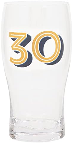 Maturi Gold 30th Aniversário de cerveja Pint Glass - 570ml / 19 fl oz.