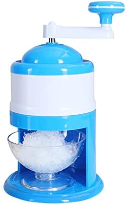 Máquina de gelo raspada, manual manual de frutas smoothie mini doméstico barbeador de gelo pequeno lanches de saúde para