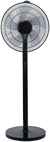 Deluxe simples 15 Ajustável 12 níveis de velocidade Pedestal Stand Fan com controle remoto, 1 pacote
