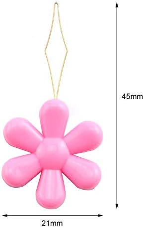 Threaders de agulha 10pcs cores variadas de rosca de arame de fios de cabeça de flor de plástico para costura manual