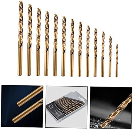 Doitool 65 PCs Titanium Drill Drill Bit Bits Bits Sets Drill Set Brill Drill Bit Bits Bits para broca de broca de broca de