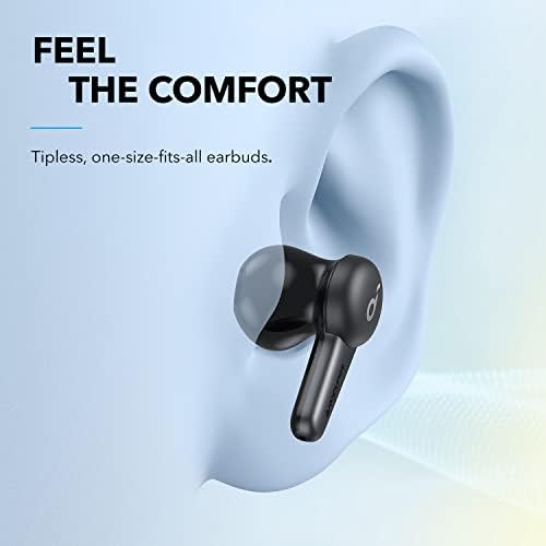 Soundcore de Anker Life Note 3s True Wireless fones de ouvido, som poderoso, 4 microfones para chamadas claras, conforto