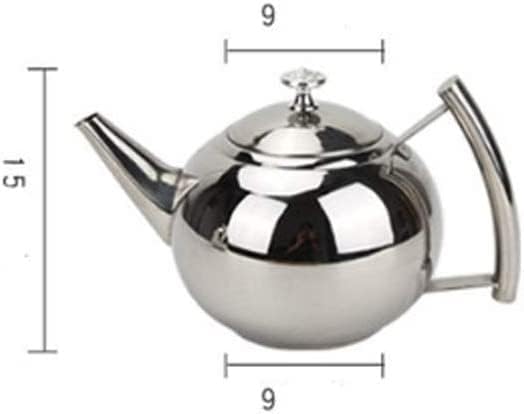 HAVEFUN Kettle Beliússio de aço inoxidável Pot com infusor removível para saquinhos de folhas e chá soltos, bule