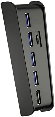 6 portas estendem o adaptador USB Adaptador de alta velocidade divisor para os acessórios de peças de dispositivos de jogo PS5