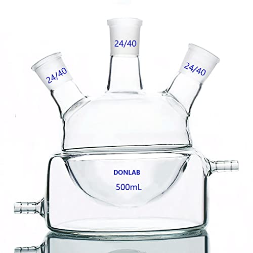 DONLAB CFM-0250 VIDRO 250ML de reação de reação de 3 decote de 3 deco