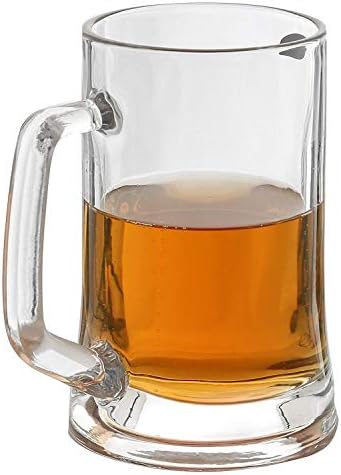 Caneca de cerveja sem chumbo de cristal de cristal - 12 oz, conjunto de 2