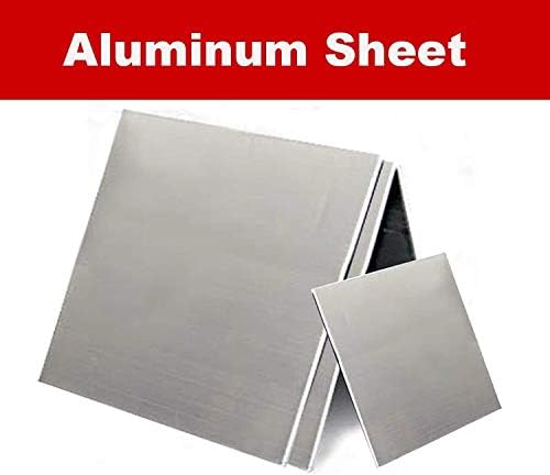 Espessura da folha de latão Huilun 1mm, 150 × 200/200 × 200mm, 6061 placa de alumínio Fasilhe fácil de polir, para