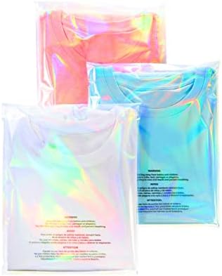 Sacos holográficos selvagens para pequenas empresas - esses sacos de celofane Auto -adesivo para embalagens convenientes