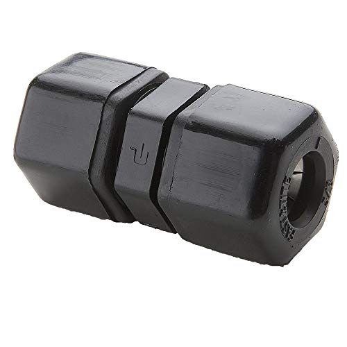 Parker Hannifin P10UC8-PK20 Conector Union, 5/8 nom. Tube od x 1/2 nom. Tubo od, polipropileno, preto