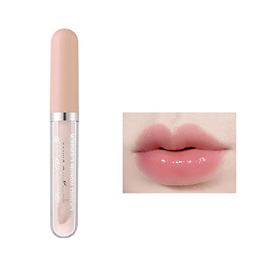 1pc maquiagem nua hidratante batom de veludo 12 cores, brilho labial transparente fêmea feminina hidratante esmalte lábio