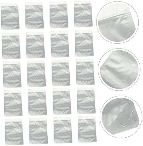 Saco de embalagens de alimentos para cabilock Recipientes de lanches de vidro Bolsas de embrulho transparentes Coffee Container de capa de capa de zíper de 50pcs bolsas de vedação de doces bolsas de armazenamento de lanches no congelador bolsas de vedação