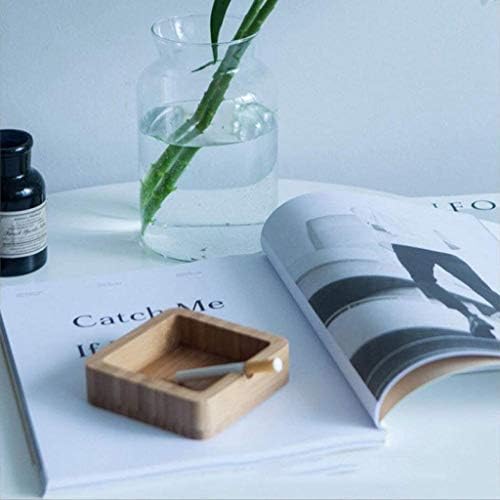 Shypt wood cinzeiro, cinzeiro personalizado ， bandeja de cinzas para fumantes para desktop para decoração de escritório em casa