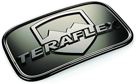 Teraflex 4798000 Black Chrome JK Placa de exclusão Kit de crachá, 1 pacote