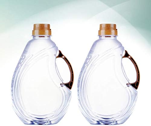 Distribuidor de vidro de vidro de hemotão Distribuidor de vidro 2 PCS Garrafas de aperto de condimento de plástico para condimentos