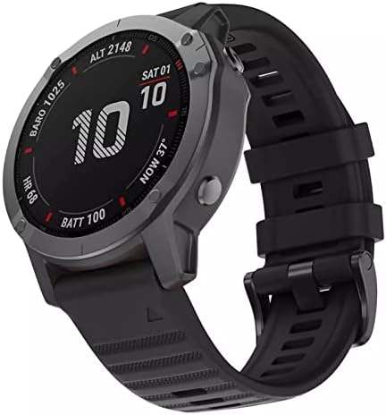 Puryn Quick Release EasyFit Silicone Watch Band para Garmin Fenix ​​6 6x 6SPro 5 5x 5S 3HR Forerunner 935 945 Pulseira 22