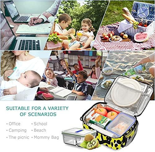 Mnsruu Kid Box, Bolsa de Cooler à prova de vazamento reutilizável com alça de ombro ajustável para piquenique, trabalho, escola,