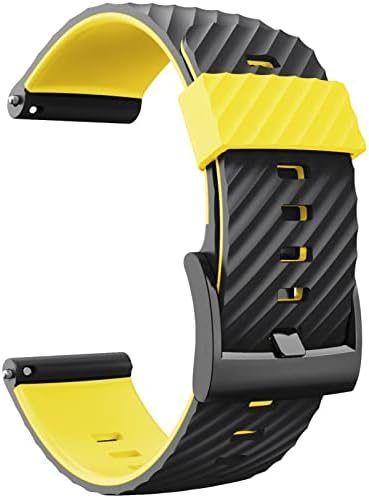 DJSFCN 24mm para Suunto 7/Suunto D5 Substituição de pulseira Silicone Sports Smart Watch Straps para Suunto 9 Baro/Sport Wrist HR Baro