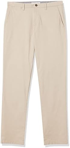 Essentials Men's Relaxed Fit Casual Stretch Khaki Pant
