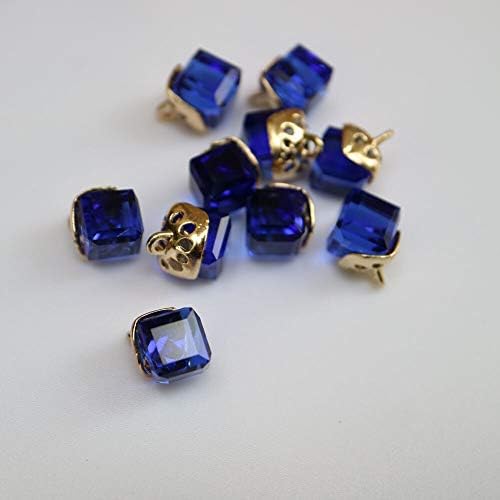 Botões de cristal de strass fino de 10pc de 10pc 12 policiais Botões de strass para roupas Acessórios para jóias decorativas