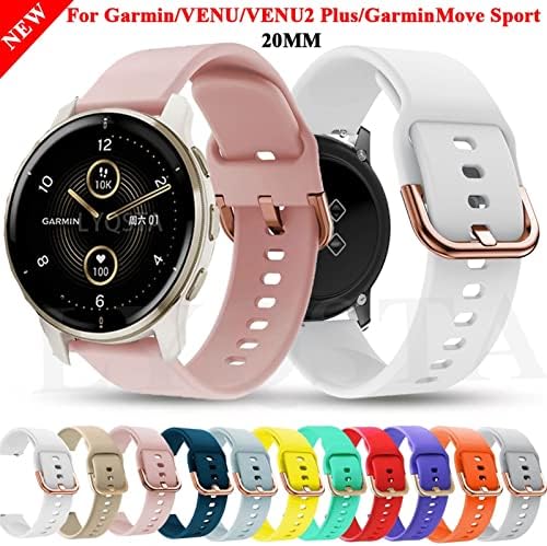 TTUCFA Smart Watch Bands para Garmin Venu/Venu2 Plus Vivomove HR Silicone Bracelet Straps Vivoactive 3/Forerunner245m