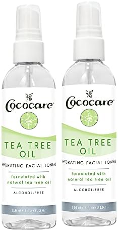 Toner facial do óleo da árvore do chá da cococare - Limpeza e refrescante Face Face Net para todos