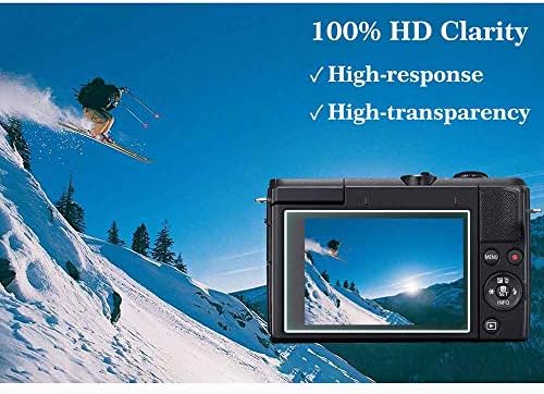 Ulbter Screen Protector para câmera Canon EOS M200 e capa de sapato quente, protetor de tela de vidro de dureza de dureza 9h de 9h