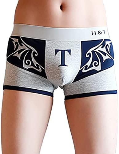 Boxers para homens de roupas íntimas masculinas boxer de algodão impressão sexy juventude quatro estações da cintura Médio Get