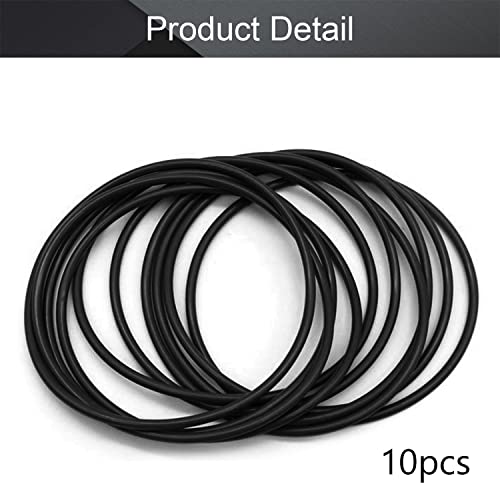 OTHMRO 10PCS Nitrile Rubber O-rings, 2,4 mm de fio dia 78 mm od métrica de vedação NBR arruelas de borracha para vedação de óleo ou ar, encanamento profissional, reparo de carro, conexões de ar ou gás preto preto