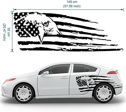 Decalques de carro da bandeira dos EUA JSCARLIFE, PRÁTICOS AMERICANOS AMERICANOS DO CORPO DE CORPOS DE ÁUGA AMERICANO, Decalques gráficos de vinil auto-adesivos para carro/caminhão, adesivos laterais do corpo do carro universal