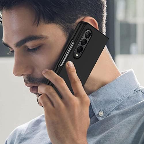 Rluyidiks para Samsung Galaxy Z Fold3 Caso, capa de telefone fosco fosco e fino, carregamento sem fio compatível com 7,6 polegadas