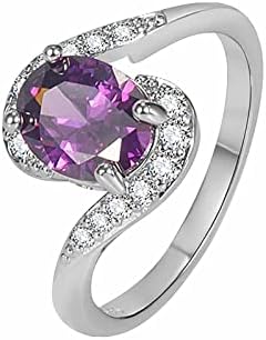 2023 Novo engajamento Round Cut Zircões A anéis de casamento feminino anéis de jóias para mulher anel de diamante completo