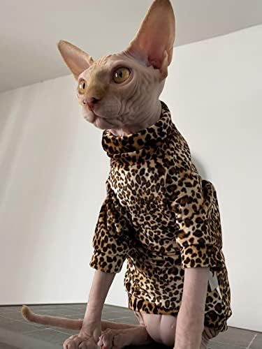 Duomasumi Sphynx Roupas de gato bebê gato macio sob roupas roupas de gato sem pêlos roupas de gatinho de inverno para cornish,